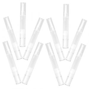 EXQUIMEUBLE 10pièces Conteneurs Cosmétiques Vides Tube Transparent Stylo Rechargeable Pour Gloss à Lèvres Avec Pinceau (MLOOZK, neuf)
