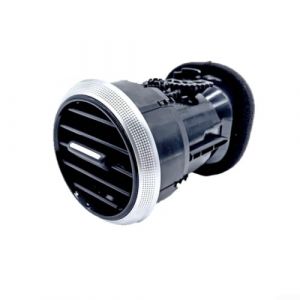 Buse de grille d'aération pour tableau de bord avant Audi OEM 8P0820901C Pièce de rechange pour A3 S3 2007–2012 Intérieur de voiture, matériau ABS noir chromé (GentleHome, neuf)