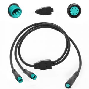 Rallonge de répartiteur en y 1t2 avec connecteur julet de Type 5 Broches pour câble de Phare de vélo dans Le kit de Conversion e - Bike (5 Broches, 7 "de Long, 2 mâles et 1 Femelle) (maxshally, neuf)