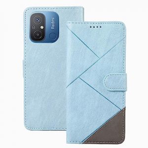 binandteam Coque pour Xiaomi Redmi 12C / Redmi 11A, Housse en Cuir PU Pochette Portefeuille Magnétique Etui de Protection, Flip Case pour Xiaomi Redmi 12C / Redmi 11A - Bleu Clair (Yiranfuns, neuf)