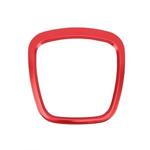 Cache Logo Central de Volant en Chrome pour Audi A3 8P S3 A4 B6 B7 A5 A6 Q5 Q7 Accessoires d'int&eacute;rieur,Cache Logo de Volant Autocollants,Autocollants (Rouge) (Henqidz, neuf)