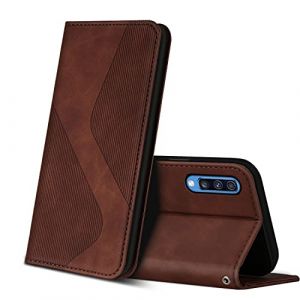ZONNAVI Coque pour Samsung Galaxy A70, Premium &Eacute;tui Housse en Cuir de Protection avec [Emplacements Cartes] [Magnetique], Clapet Folio Portefeuille pour Samsung Galaxy A70 (Marron) (ZONNAVI, neuf)