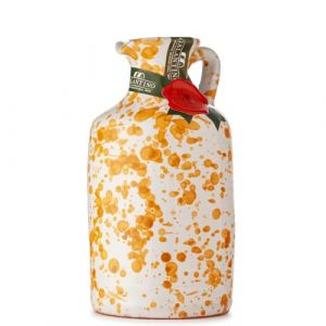 Huile d’Olive Extra Vierge 250 ml | Céramique Jaune Décorée à la Main | Pressée à Froid • 100% Italienne de Puglia • Authentique & Élégante • 13 di Ilaria (13 di Ilaria, neuf)