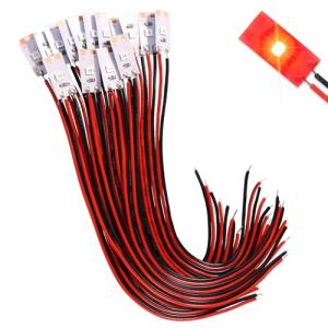 Lyeteung 15 Pi&egrave;ces 17mm 12V - 18V Bandes lumineuses Pr&eacute;-C&acirc;bl&eacute;es, 2835 Mod&eacute;lisme LED, LED SMD Auto-Adh&eacute;sives Flexibles, Rouge (Lyeteung, neuf)