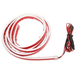 Bande Lumineuse LED pour Capot de Voiture, 10W, 180cm de Long, Barre Lumineuse de D&eacute;coration Ext&eacute;rieure pour Voitures, SUV, Camions (Rouge) (zilonou, neuf)