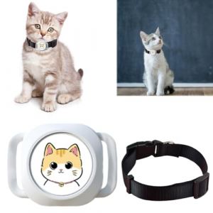 Starnearby Collier GPS pour Animaux Anti-Fugue Anti-Perte, Traceur GPS Chat, Traqueur GPS Chien, Collier GPS Chien Chat, Suivi en Temps Réel, Localisateur GPS Chien et Chat pour iOS (Blanc) (Pasercvxzoreso, neuf)