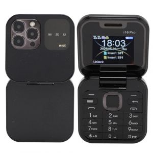 Yunir Téléphone Portable à Rabat pour Personnes âgées, Téléphone Portable à Clapet Senior débloqué 2G, avec écran de 1,77 Pouces, Double SIM, Gros Boutons, Lampe de Poche LED, (Black) (Wuqiek, neuf)