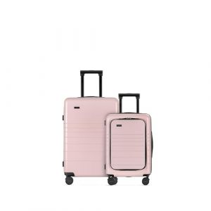 ETERNITIVE - Set de 2 Valise - Petit et Moyen | Polycarbonate & ABS | Taille: 54 & 64 cm | Serrure TSA | Roulette 360° | Bagage à Main 33L & 64L | Rose (ETERNITIVE Travel, neuf)
