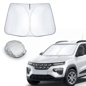 CDEFG Compatible avec Dacia Spring EV 2022-2024 2025 Protection Solaire pour Pare-Brise Avant Parasol Pare-Soleil Pare-Brise Pare-Soleil Voiture Pare-Soleil Spring EV Accessoires (C D E F G, neuf)