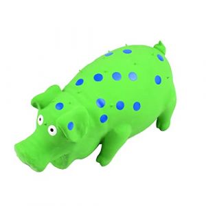 LOSOO Jouet pour Chien couineur Cochon - Jouets pour Chiens en Latex avec couineur | Jouet pour Chien en Latex Doux et avec couineur, Jouet à mâcher interactif pour Petite (Dautlear, neuf)