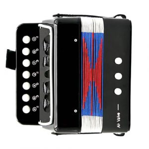 Jouet accordéon pour, instrument de musique pour | Bouton portable 7 touches petit accordéon pour les débutants, garçons et filles âgés de 3 ans et plus, cadeau d'anniversaire (nansyuto, neuf)