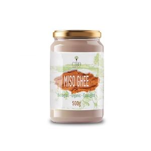 Cibo Ghee au Miso Bio, M&eacute;lange de Ghee Italien et P&acirc;te Miso Japonaise, 500g, Naturel, Pour Cuisine Sal&eacute;e (Family Foods, neuf)