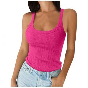 G&eacute;n&eacute;rique Camisole Femme D&eacute;bardeur Avec Soutien Top Gorge Int&eacute;gr&eacute; Lot Debardeur Summer Sans Coutures Ete Haut Blanc Rembourr&eacute; Invisible Pour Les Rendez-Vous Galants Integre Chic Et Elegant (Clumanbbl, neuf)