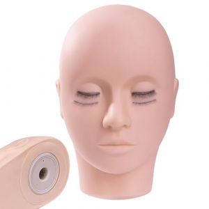 Tête de mannequin de cils,extensions de cils de tête de mannequin,Tête de à cils doux pour mannequin | Mannequin réaliste de pratique des cils, mannequin d'extension de cils pour la (skygive, neuf)