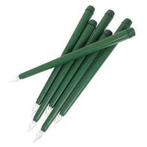 ARTIBETTER 6 Pi&egrave;ces Bougies color&eacute;es Rechargeable Bougies artificielles vacillant Fausse Bougie LED Candles Cierge LED Bougie de Mariage Bougies Coniques sans Flamme &agrave; LED Plastique PP Green (Zuiali, neuf)