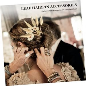 Homoyoyo Épingle à Cheveux Vintage Doré Accessoire Mariage Élégant Style Rétro Classique Baguette Décorative pour Chignons et (S Wisdom HF, neuf)