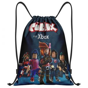 Roblx Sac De Sport，Roblx sac A Dos Sport，Sac &Agrave; Dos &Agrave; Cordon Pour L'&Eacute;cole, Le Sport Et La Natation (paida1, neuf)