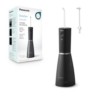 Panasonic Series 800 Ultrasonic Irrigateur EW-DJ86-K503, Hydropulseur Dentaire, Jet dentaire, 200ml, 1 Buse Orthodontique & Ultrasonique, 5 Réglages de Pression, Accesoire de Voyage, USB-C, Noir (PM Onlineshop, neuf)