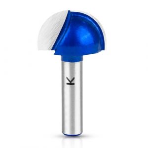 ASNOMY Professionnelle Fraise Defonceuse 8mm, 25,4 mm Fraise à Fond Rond Bois - En métal dur Defonceuse a bois - Pour le travail du bois (WE-TOP, neuf)