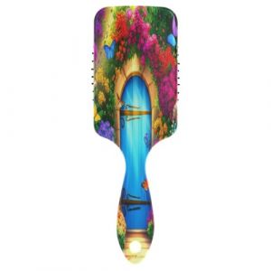 Brosse &agrave; cheveux avec coussin d'air color&eacute; pour porte bleue vibrante, brosse d&eacute;m&ecirc;lante, brosse antistatique, masseur de cheveux pour femmes (AYXXKJ, neuf)