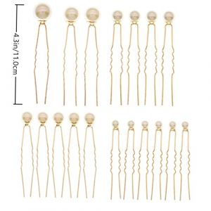 SHERCHPRY 18pi&egrave;ces &Eacute;pingle Cheveux Mariage Perle D&eacute;licate &Eacute;pingle Cheveux Mari&eacute;e Demoiselle Honneur Barrette Perle Femme (Dnna Huang, neuf)