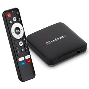 LEFFOT Android TV Box 2025, 2Go RAM + 16Go ROM, 4K Ultra HD Boitier Android TV, Boitier IP-TV avec Commande Vocale, 2.4G & 5G WiFi 4, BT 4.0, 100M Ethernet, Amlogic S905L3 Quad-Core A53 (LEFFOT Store, neuf)