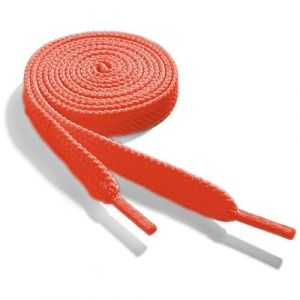 WELKOO Lacets plats, lacets résistants, 1 paire. Couleurs Orange Rose Fluo et longueur (90cm x 8mm). Compatible avec Nike,Adidas,Converse,Reebok,New Balance,et beaucoup d'autres. (Welkoo, neuf)
