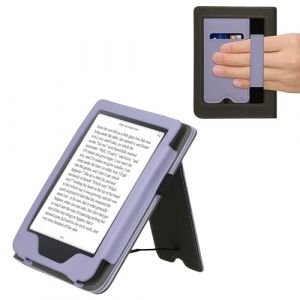 kwmobile &Eacute;tui pour liseuse &eacute;lectronique Compatible avec Kobo Clara 2E - Housse Rabat liseuse en Simili Cuir - Lavande (SX-Commerce, neuf)