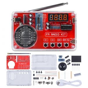 PEMENOL DIY kit Pratique de Soudure Radio avec Casque et écran Numérique USB kit électronique pour étudiants, éducation et Bricolage, entraînement, Adulte Kit pour Apprendre à souder (PEMENOL EU, neuf)