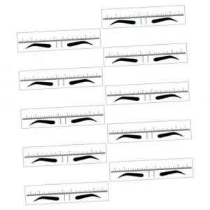 BESTYASH 50 Pièces Règle De Positionnement Des Sourcils Visage Pour Main Femmes Pochoir De Mise En Forme Des Sourcils Règle De Pochoir À Sourcils Règle De Mise En Forme Des Sourcils (Feast of Yan, neuf)