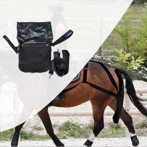 Sac &agrave; Fumier de Cheval Sac &agrave; Crottin Lavable pour Chevaux, Sac L&eacute;ger pour Ramasser les Crottes de Cheval, pour Chevaux de Grande, Moyenne et Petite Taille, Conteneur de Rangement pour le Fumier de Par (Free and loop, neuf)