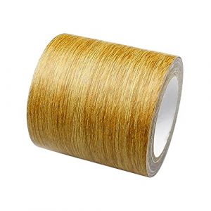 Ruban Adhésif Imitation Grain de Bois, Rubans Adhesif de Réparation de Meuble, Duct Tape Masquage Ruban Imperméable pour Renovation Porte, Sols, Plinthe(Texture de Chêne Doré 5,7 cm x 4,57m) (Deolven, neuf)