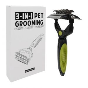 Pet Grooming Brush | Knot Remover For Dogs | Dog Grooming Rake | Cat Deshedding Comb | Portable Pet Grooming Tool Ergonomic And Portable Design PP For Cats, Dogs, Puppy, Pets (shengent, neuf)