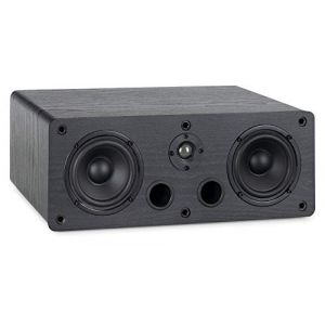 McGrey CS-440 BK Enceinte Bibliothèque - Enceinte Satellite HiFi Multifonction pour Système Surround, Musique et Home Cinéma - Enceinte Centre Full-Range 2 Voies avec 40W RMS - Noir (Maison de la musique Kirstein, neuf)