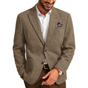 PJ PAUL JONES Veste pour homme Blazer Regular Fit British 2 boutons Modern Business Blazer, caf&eacute;, XXL (Livetopz-eu, neuf)