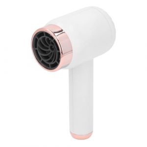 Sèche-cheveux sans Fil, Sèche-cheveux Ionique Rechargeable, Portable 1500 MAh, à Piles pour Voyage et Camping (WHITE) L'air chaud nécessite une alimentation électrique pour fonctionner. (Anxxin, neuf)