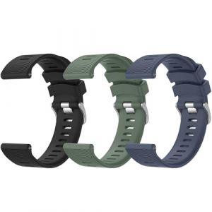 Wanme Bracelet Compatible Garmin Forerunner 245/645/245 Music Femme Homme, 20mm Silicone Release Replacement Classic Bracelet pour Garmin Forerunner 645/645 Music (DgYuanLiYuan, neuf)