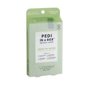 Soin des pieds Pedi In A Box - Th&eacute; Vert R&eacute;g&eacute;n&eacute;rant - Voesh New York - S&eacute;lection Perron Rigot - Rituel SPA Professionnel &agrave; domicile - Des pieds tout doux - Vegan (beautycoiffure, neuf)