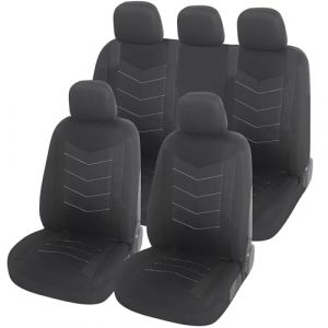 upgrade4cars Housse de Siege Voiture Universelle Noir | Ensemble de Housses Si&egrave;ge Auto Universel | Couvre Sieges pour Avant et Arri&egrave;re (upgrade4cars, neuf)