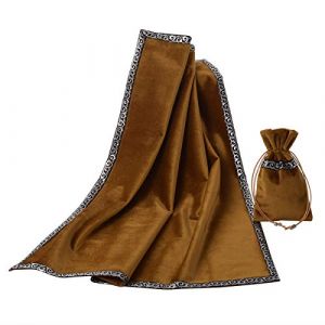 BLESSUME Cartes Divination Tarot Nappe Tissu Tapis de Tarot divinatoire (Jaune) (FASHINN-Shop, neuf)