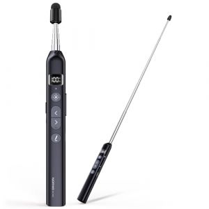 Norwii N21 Clicker de Pr&eacute;sentation Bluetooth avec Pointeur D'enseignement T&eacute;lescopique, T&eacute;l&eacute;commande de Pr&eacute;sentation avec B&acirc;ton R&eacute;tractable pour PowerPoint, Pr&eacute;sentateur sans Fil, Avanceur de Diapos (norwii, neuf)