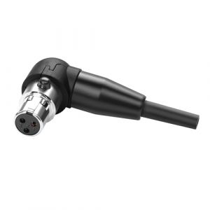 QIANRENON Mini adaptateur XLR à souder coudé à 90 ° - Pour microphone - Plaqué or - 3 broches - Mini XLR femelle - Connecteur soudé - Pour bricolage/réparation Mini XLR (qianrenyang, neuf)