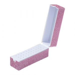 Générique Support pour Perceuse à Ongles, 30 Trous, Fournitures pour, Grand Espace, Salon, Boîte de Rangement Professionnelle Légère, Rose (EverPine, neuf)