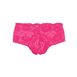 Boxer Homme Sexy Érotique Calecon Homme Transparente En Dentelle Caleçons Homme Maille Boxers Homme Résille Caleçon Homme Respirant Calecons Hommes Shorty Sous Vetement Slip Homme Boxer Culotte (Sunliney, neuf)