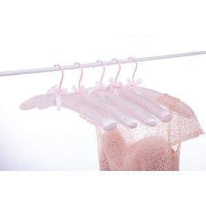 Cocomaya 43 cm Lot de 5 Extra-Large Anti-d&eacute;rapant en Satin rembourr&eacute; Cintre sans Bosses pour Manteaux, Pulls, Robe de mari&eacute;e (Couleur Rose, 5) (Cocomaya EU, neuf)