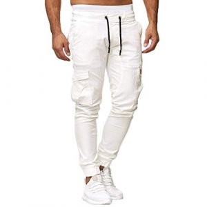 Pantalon Cargo Homme Jogging Chino Gris Jean Sarouel Harem Sweatpants Denim Noir Bas Survetement Pas Cher Vert Survet Noire Joggings Sport Trousers Pants Randonnée Skate Jogger Kaki Travail Militaire (chengaokui993, neuf)