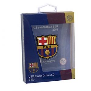 CYPBRANDS Clé USB Rubber16 Go écusson FC Barcelone Jeunesse Unisexe, Bleu/Grenat, 16GB (ECOMMERC3, neuf)