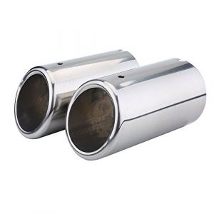 Keenso 1 Paire Tuyau d'Echappement Voiture, Tuyau d'Echappement Embout de Sortie Pot d'Echappement Tuyau de Queue de Silencieux En Acier Inoxydable SI-A0274 (sunfany uk, neuf)