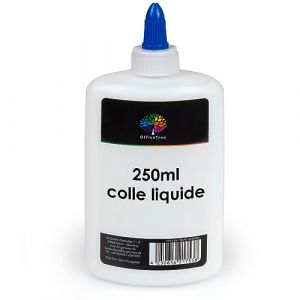 OfficeTree Colle Liquide Transparente 250ml - Blanche Sans Solvant pour Loisirs Créatifs et Enfants - Clear Glue (ILP GmbH, neuf)