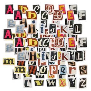 LOREC 208 Pcs Lettre Autocollante Vintage, Lettre Autocollante en Imperméable, Lettres Autocollantes Chiffres Autocollants Lettres Alphabet Vinyle Stickers pour DIY Scrapbooking,Cartes de Vœux (HY-store, neuf)